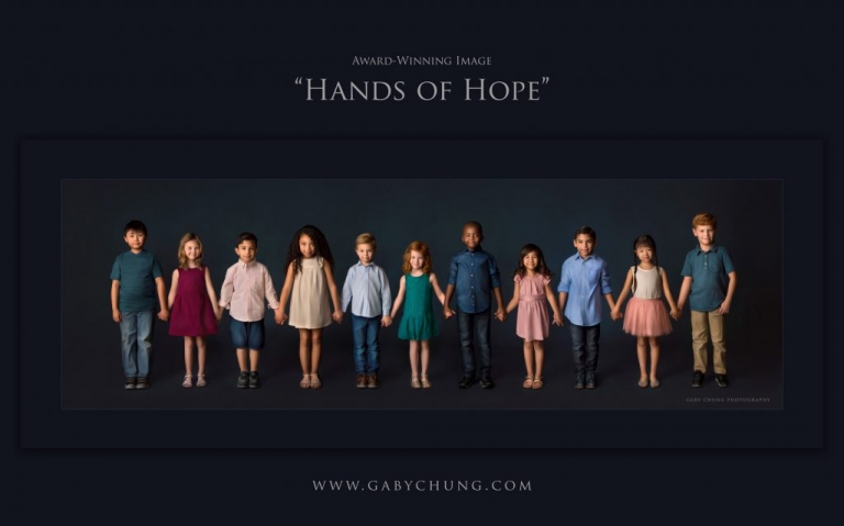 children holding hands unity